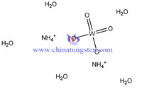 Ammonium Tungstate Pentahydrate Structure